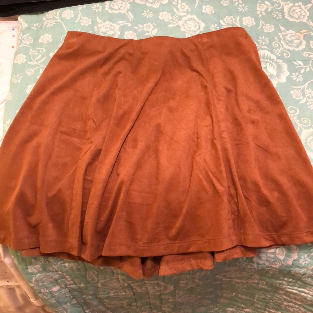 Forever 21 Brown Suede Skirt